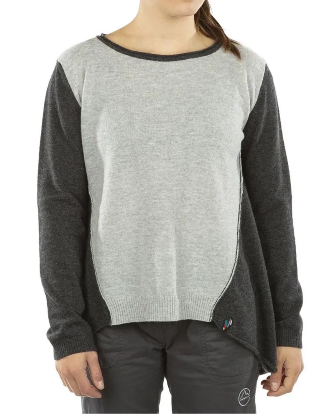 La Sportiva Linville Wool Blend Assymetrical Sweater. Outdoor. Climbing. Outdoor
